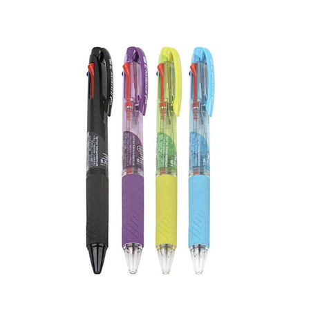 Długopis automatyczny Uni SXE3-400-07 3w1 transparentny