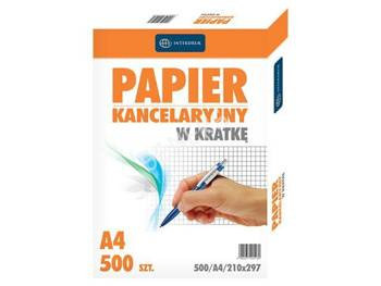 Papier kancelaryjny w kratkę A4 500 arkuszy Interdruk