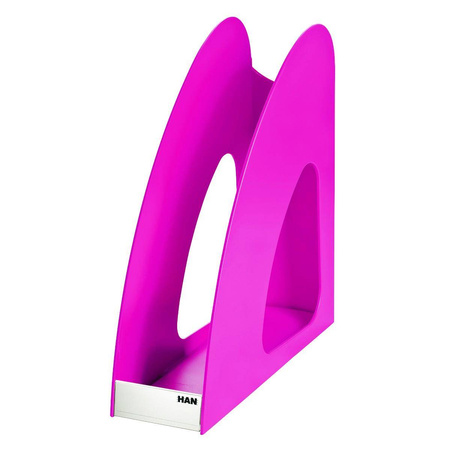 Pojemnik na dokumenty A4 plastikowy 76mm Han Loop Trend różowy