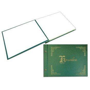 Kronika Warta 420x297 złocona pozioma zielony