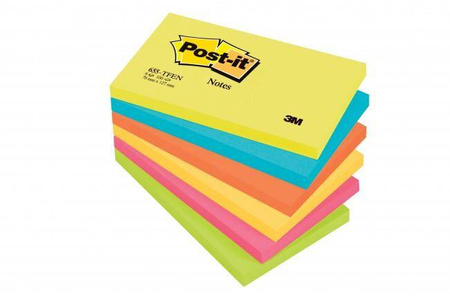 Karteczki samoprzylepne 127x76mm Post-it paleta energetyczna 655TFEN