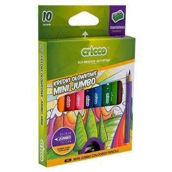 Kredki ołówkowe trójkątne Cricco Jumbo 10 kolorów neonowe