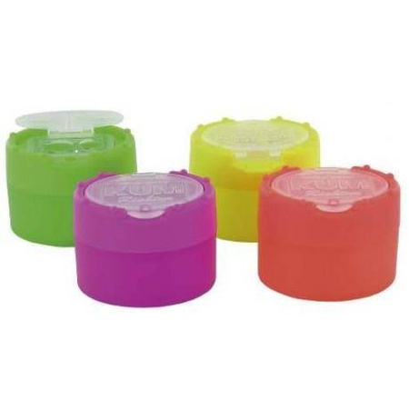 Temperówka z pojemnikiem podwójna Click-Clack Neon Kum