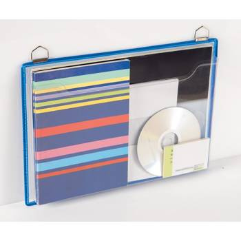 Kieszeń na prospekty z 2 uszkami Tarifold A4 pozioma 5 sztuk niebieska