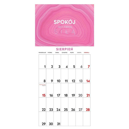 Kalendarz wieloplanszowy motywacyjny 22x46cm Interdruk