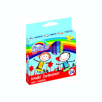 Kredki świecowe 24 kolory Fiorello