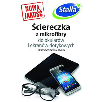 Ściereczka z mikrofibry do okularów i ekranów dotykowych Stella