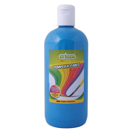 Farba tempera Cricco 500ml jasna niebieska