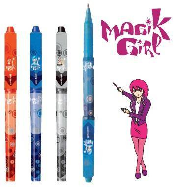 Długopis ścieralny Uni UF-109 Magik Girl czerwony