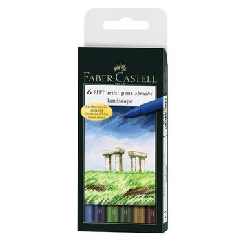 Zestaw pisaków Pitt Artist Pen Landscape Faber Castell 6 kolorów