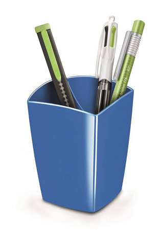 Pojemnik na długopisy CepPro Gloss niebieski