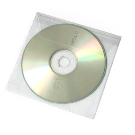 Kieszeń samoprzylepna Argo na płyty CD/DVD z klapką - 5 sztuk