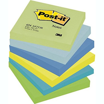 Karteczki samoprzylepne 76x76mm Post-it paleta marzycielska 654MTDR