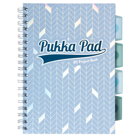 Kołozeszyt B5 w kratkę 200 stron Pukka Pad Glee Project Book jasnoniebieski