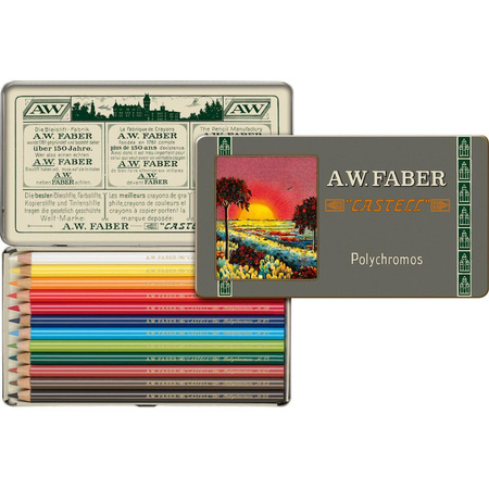 Kredki Faber Castell Polychromos Retro edycja limitowana 12 kolorów