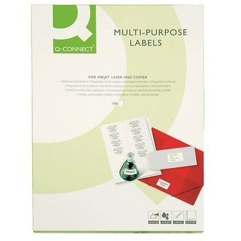 Etykiety samoprzylepne Q-Connect białe 38.1x21.2mm