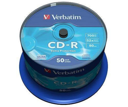Płyta Verbatim CD-R 700MB cake 50 sztuk