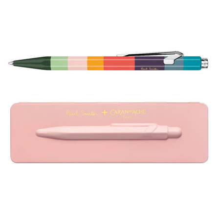 Długopis automatyczny Caran d`Ache 849 Paul Smith M w pudełku różowy
