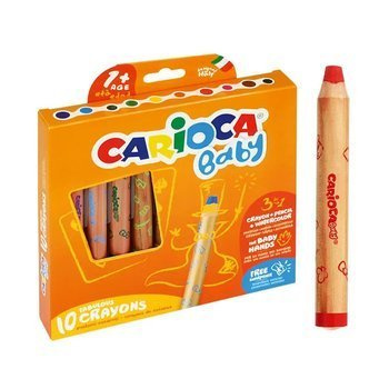 Kredki 3w1 Baby 10 kolorów Carioca