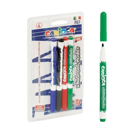 Marker suchościeralny Carioca 4 kolory