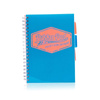 Kołozeszyt A5 w kratkę 200 stron Pukka Pad Project Book Neon niebieski