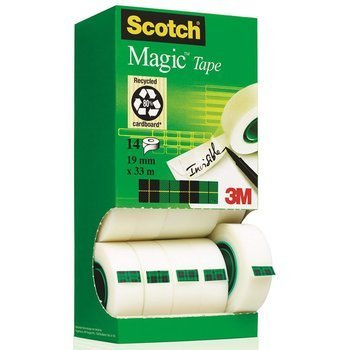 Taśma klejąca matowa Scotch Magic 19mm x 33m - 14 sztuk