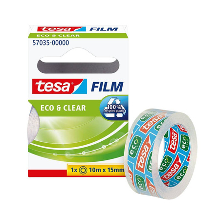 Taśma klejąca biurowa Tesa Eco&Clear 10m x 15mm
