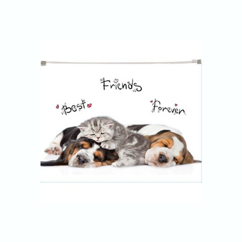 Teczka kopertowa na suwak Panta Plast Animals A4