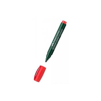 Marker permanentny Faber Castell 52 końcówka okrągła czerwony