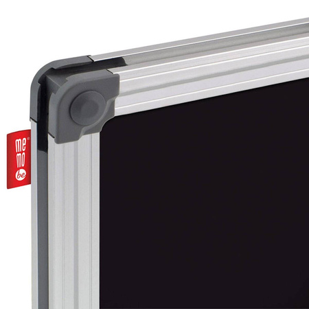 Tablica kredowo magnetyczna 200x120 cm czarna Classic Memobe