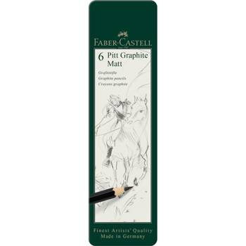 Ołówek artystyczny Faber Castell Pitt Graphite Matt 6 sztuk