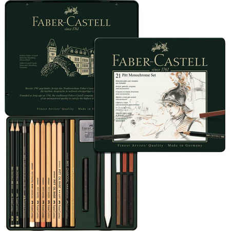 Zestaw Pitt Faber Castell Monochrome 21 elementów
