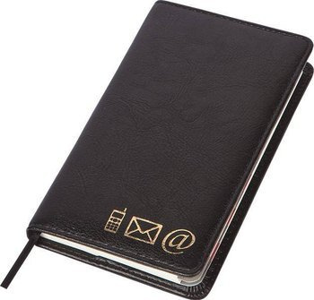 Skorowidz A6 ekoskóra Panta Plast czarny