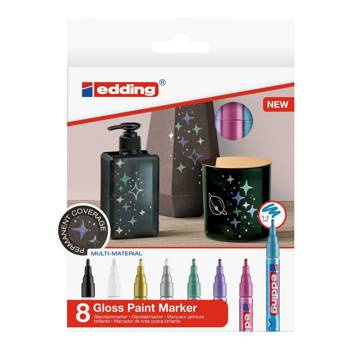 Marker olejowy Edding kreatywny metaliczny 8 kolorów