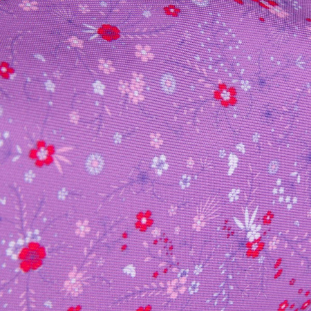 Piórnik saszetka duża Oxford Floral ciemno fioletowy