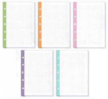 Wkład do segregatora Interdruk A4 250 kartek kratka kolorowy margines