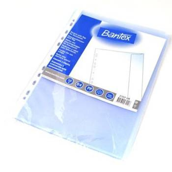 Koszulka na dokumenty Bantex A4 Maxi z klapką groszkowa - 10 sztuk