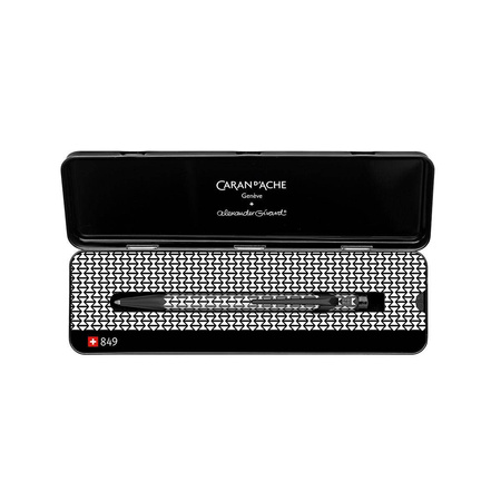 Długopis automatyczny Caran d`Ache 849 Alexander Girard Black M w pudełku