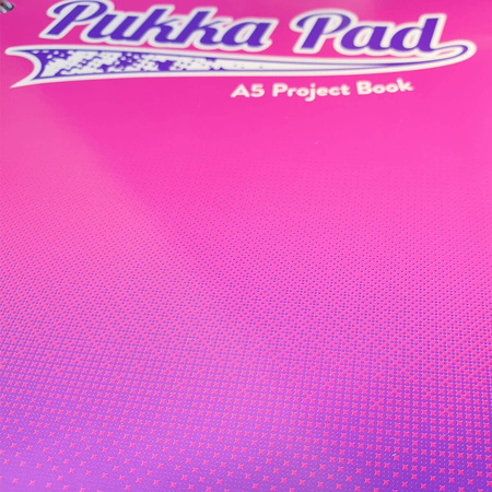 Kołozeszyt A5 w kratkę Pukka Pad Project Book Fusion różowy