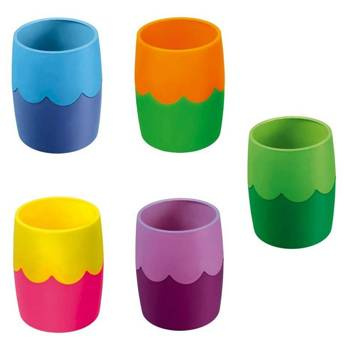 Pojemnik na długopisy okrągły dwukolorowy Panta Plast