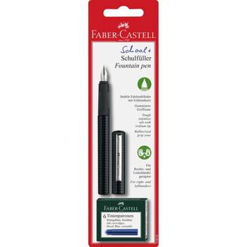 Pióro wieczne Faber Castell Carbon Look + 6 naboi