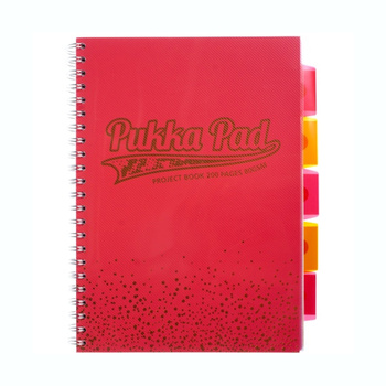 Kołozeszyt A4 w kratkę 200 stron Pukka Pad Project Book Blush Coral