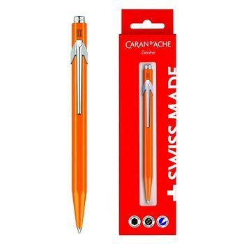 Długopis automatyczny Caran d`Ache 849 Gift box Fluo Line pomarańczowy