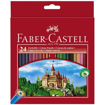 Kredki ołówkowe Faber Castell 24 kolory sześciokątne