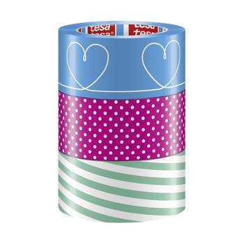 Taśma pakowa Tesa Cichoodwijalna 25m x 50mm kolorowa