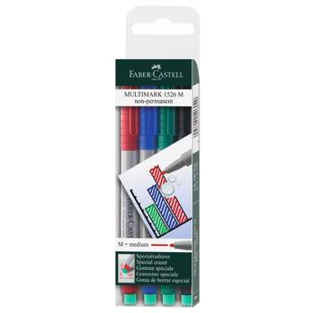 Marker niepermanentny Faber Castell Multimark OHP M 4 sztuki