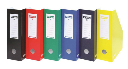 Pojemnik na dokumenty A4 kartonowy 100mm lakierowany Donau czerwony