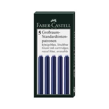Naboje do pióra Faber Castell długie niebieski