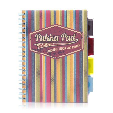 Kołozeszyt A4 w kratkę 200 stron Pukka Pad Project Book Americano żółty