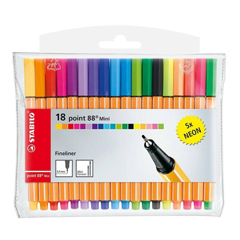 Cienkopis Stabilo Point 88 mini 13+5 neon